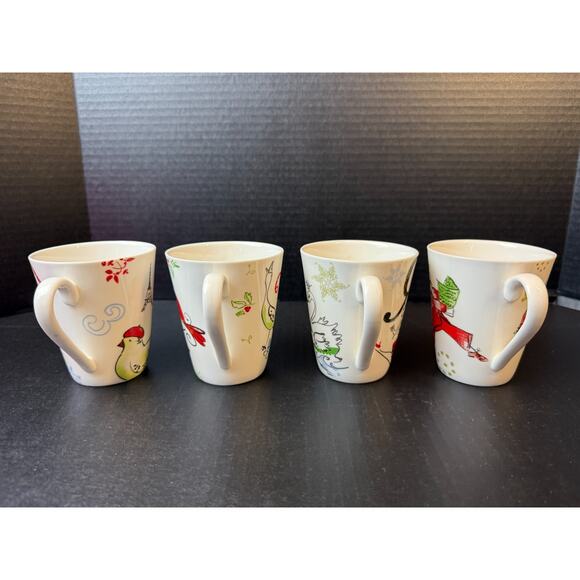 LENOX 12 Days of Christmas Mugs Complete In Original Box! - Picture 4 of 13